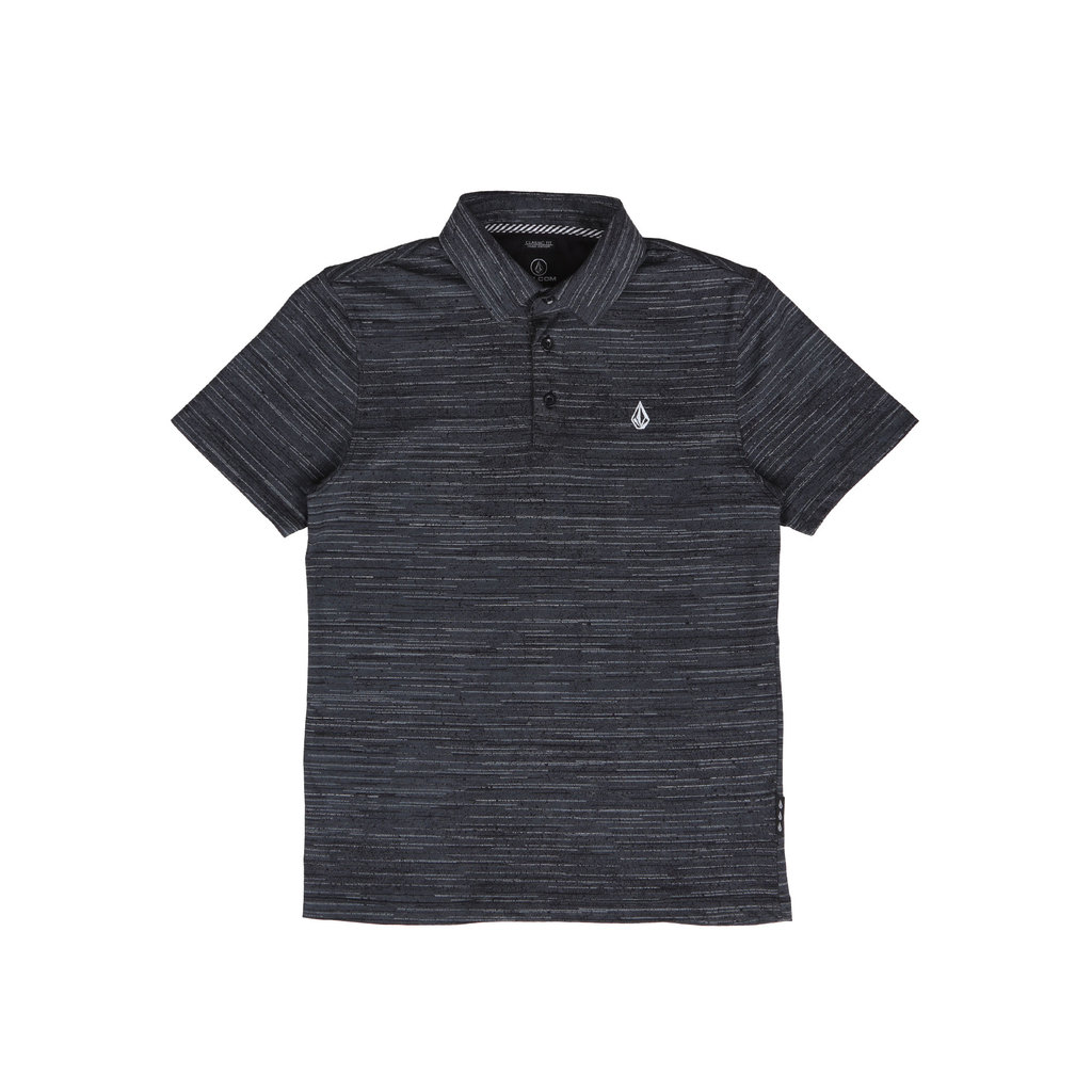 VOLCOM - YPL WARP FACTOR SHORT SLEEVE POLO BLACK