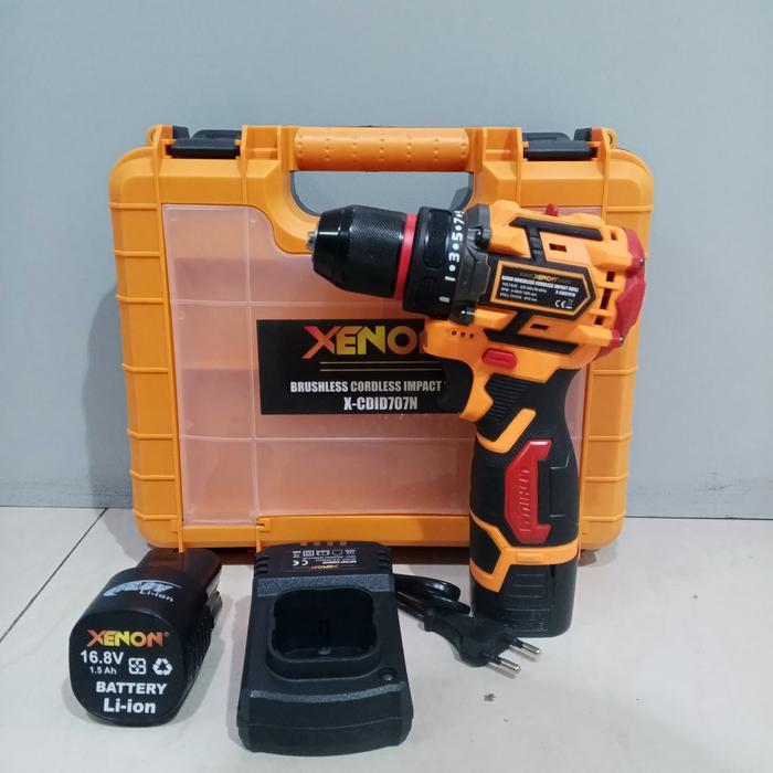 Xenon Cdid707 Mesin Bor Beton Baterai Cordless Impact Drill Aksesoris