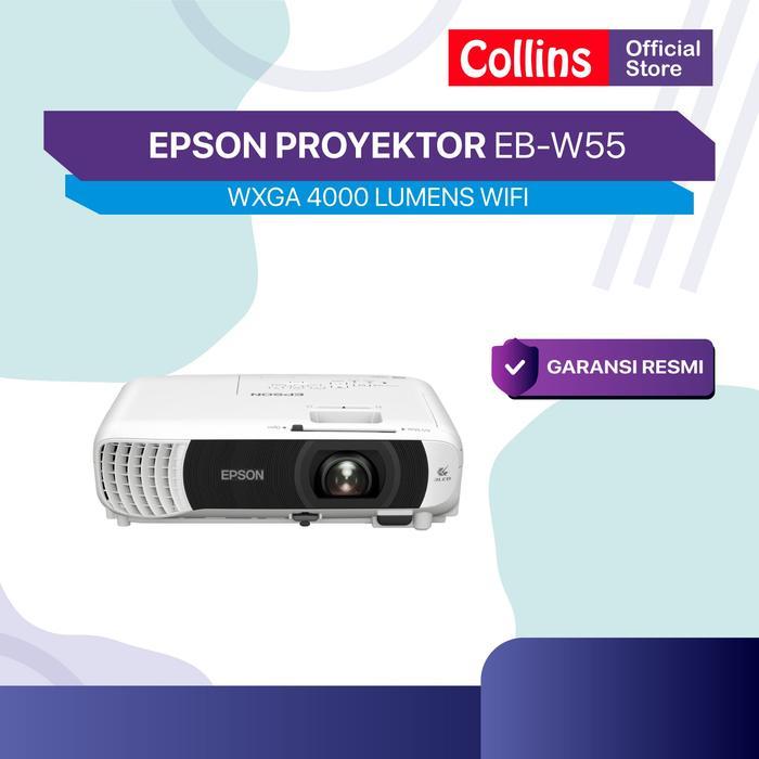 EPSON PROYEKTOR EB-W55 WXGA 4000 LUMENS WIFI