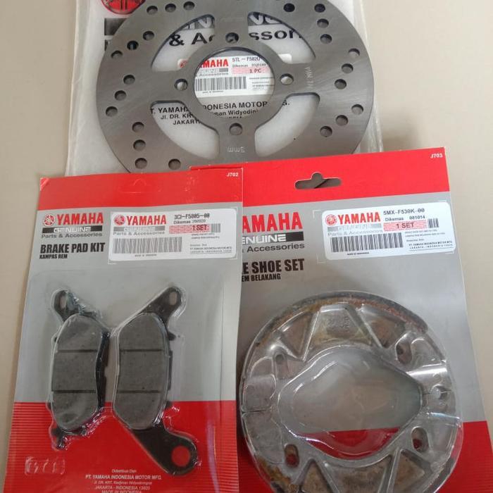 Piringan Depan+Kampas Rem Mio Sporty/Smile/Soul Karbu/Xeon Karbu/Rc