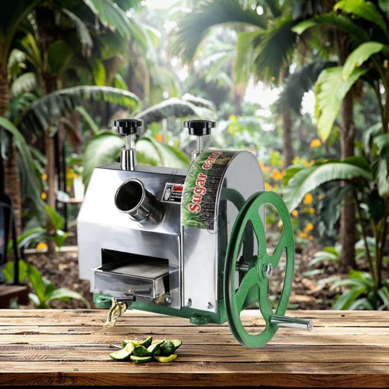 Manual Sugar Cane Juicer Machine Stainless Steel Sugar Cane Juice Press Portable Sugarcane Juice