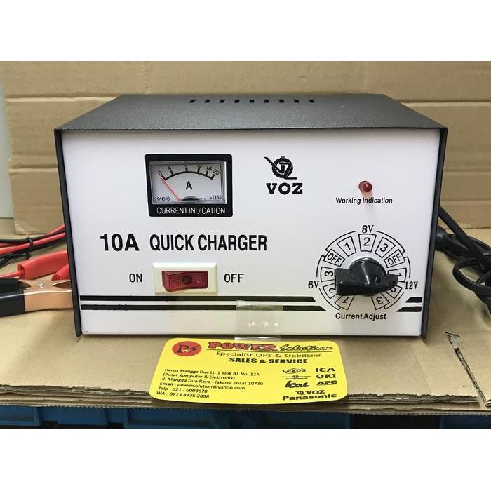 Ready Charger Aki 10A Charger Mobil Motor Quick dan otomatis kualitas bagus