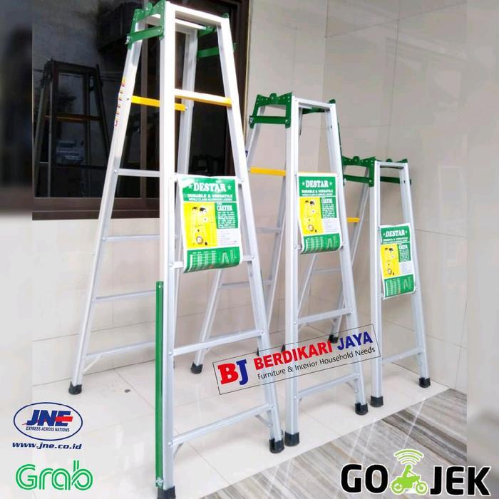 Tangga Lipat Aluminium 2 Meter / Tangga 2 Fungsi Kuat Kokoh