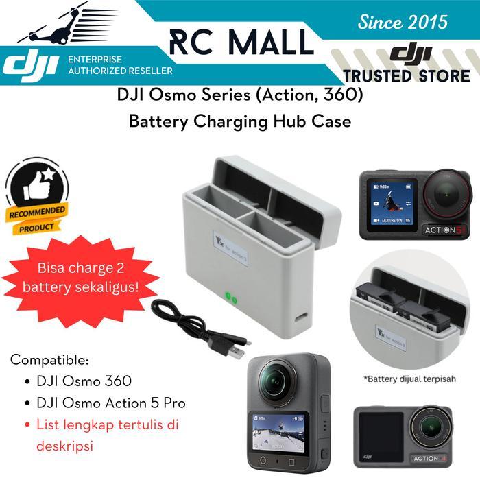 Battery Charging Hub Charger DJI Osmo 360 DJI Osmo Action 5 Pro DJI Osmo Action 4 DJI Osmo Action 3