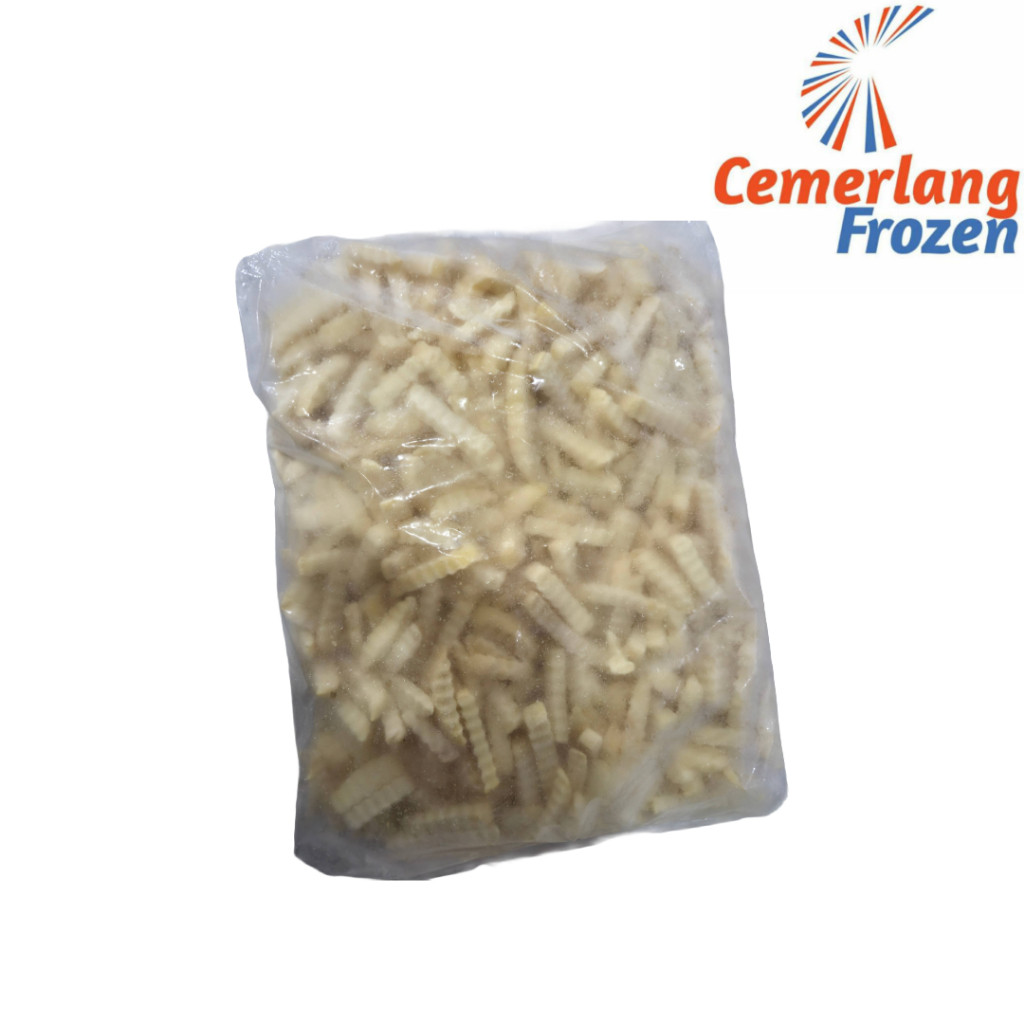 Aviko Kentang Polos Crinkle Cut 2.5kg - Cemerlang Frozen