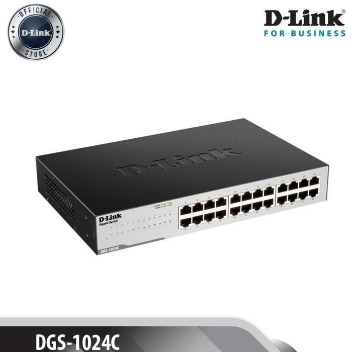 HUB SWITCH 24 PORT DLINK DGS 1024C GIGABIT METAL