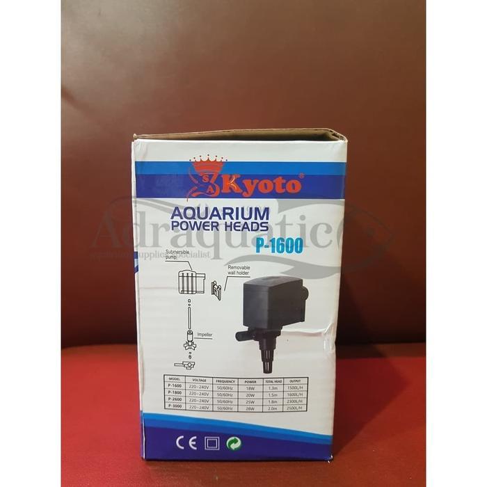KYOTO P-1600 AQUARIUM POWER HEADS POMPA AIR CELUP FILTER AQUARIUM