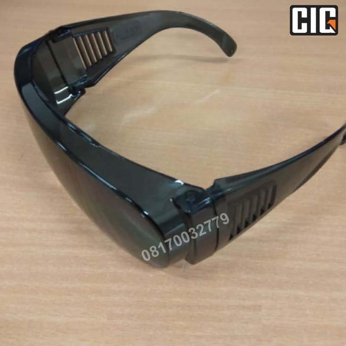 Kacamata Safety Glasses Cig Nile Hitam & Clear - Ansi Z87.1 Populer