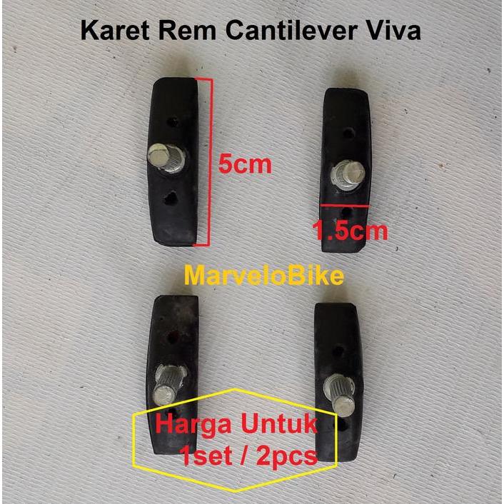 Murah Karet Rem Cantilever Sepeda MTB Federal Viva Non COD