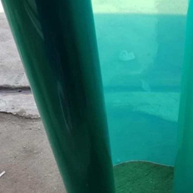 Fiber pagar polos plastik penutup pagar per rol 50 meter