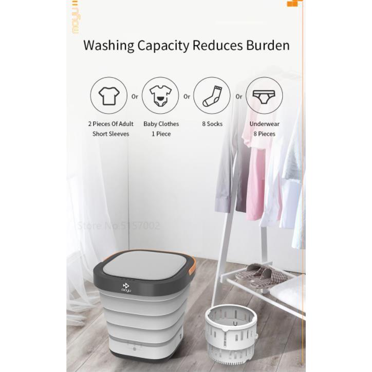 Moyu Travel Mini Folding Washing Machine mesin cuci dan pengering
