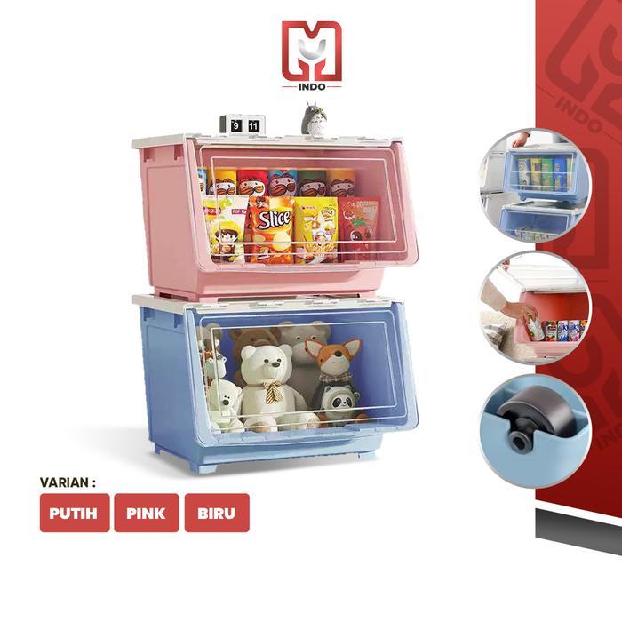 MUI TP Rak Plastik Storage Solution Rak Tempat Penyimpanan Boneka / Mainan / Snack Serbaguna Dengan