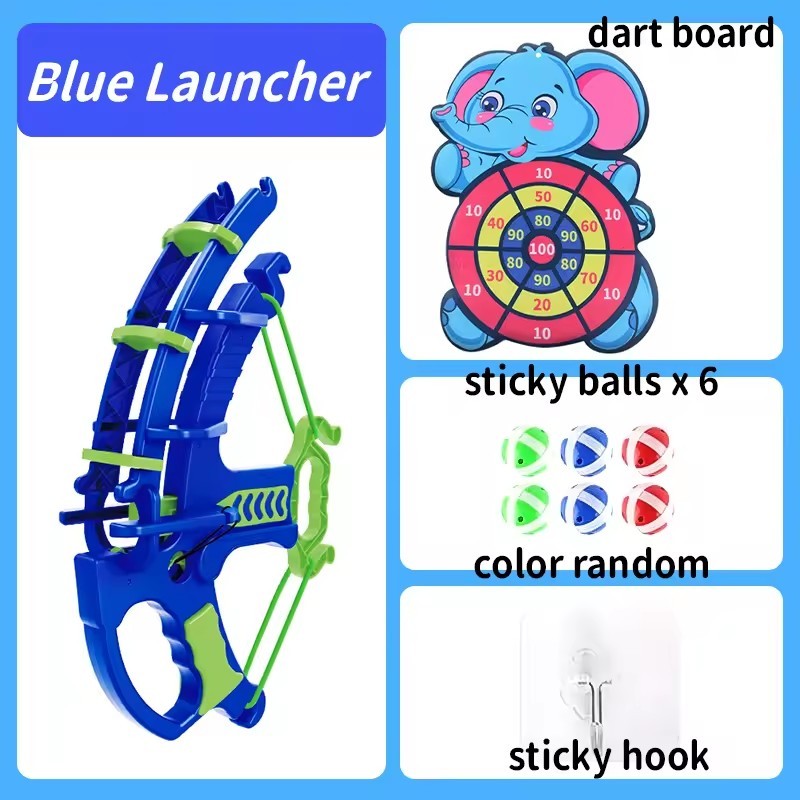 Children's catapult sticky ball bow target toy baby indoor suction cups parent-child interactive