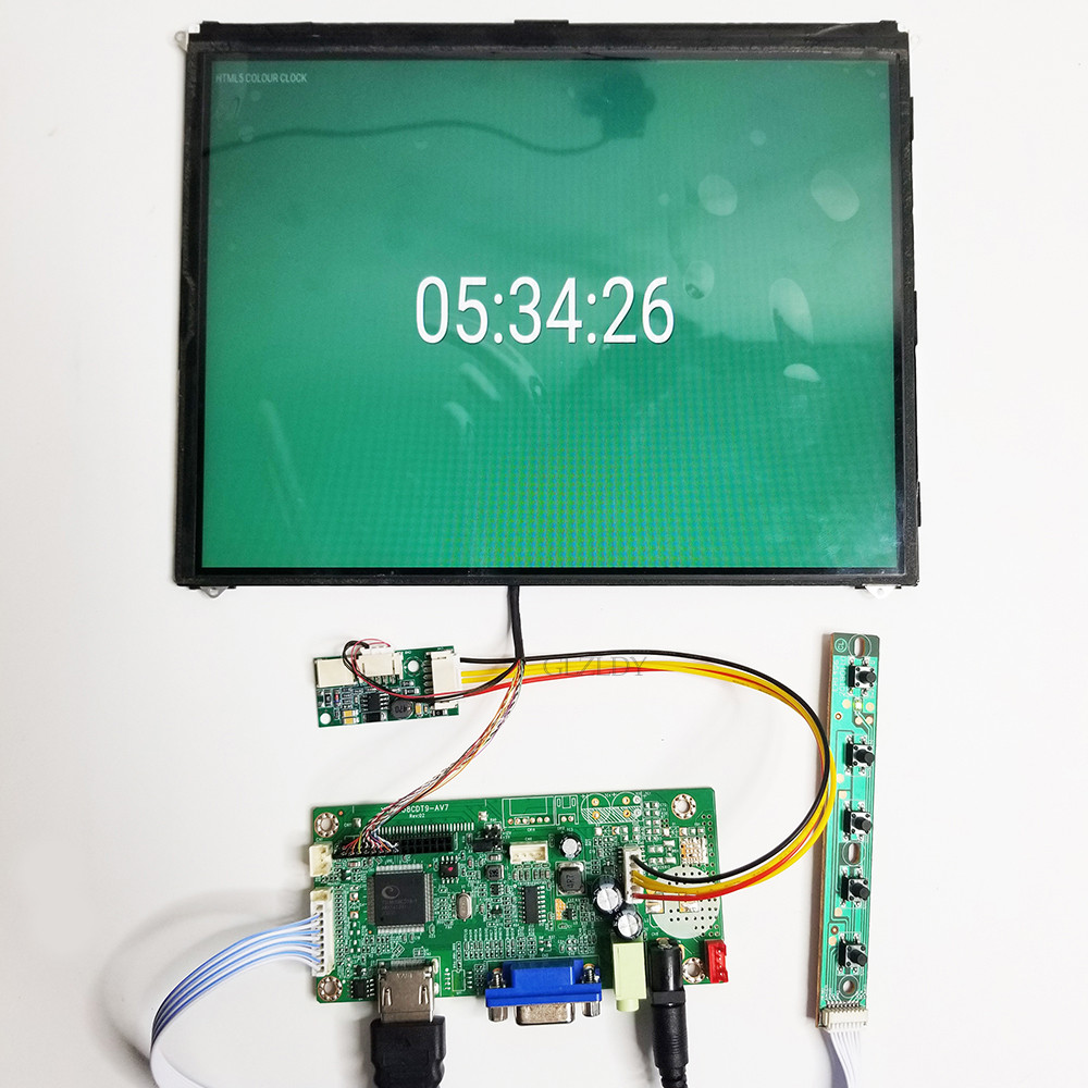 IPAD1 IPAD2 LP097X02 LCD Screen Controller Board 9.7 inch HDMI VGA Screen Driver Board Display LVDS
