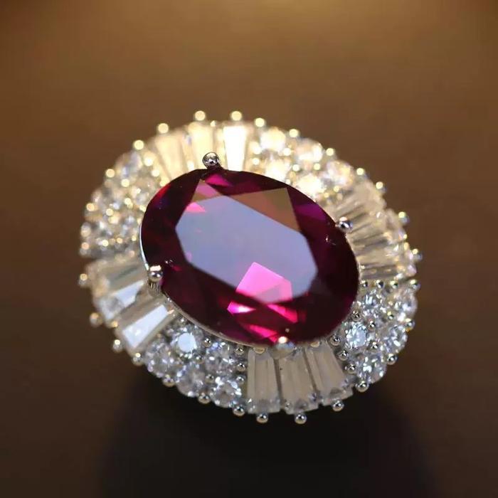Bros Dagu Magnet Mini Merah Ruby Elegan Bros Mewah Terbaru Klasik Cantik Bros Hijab Zirkon Original