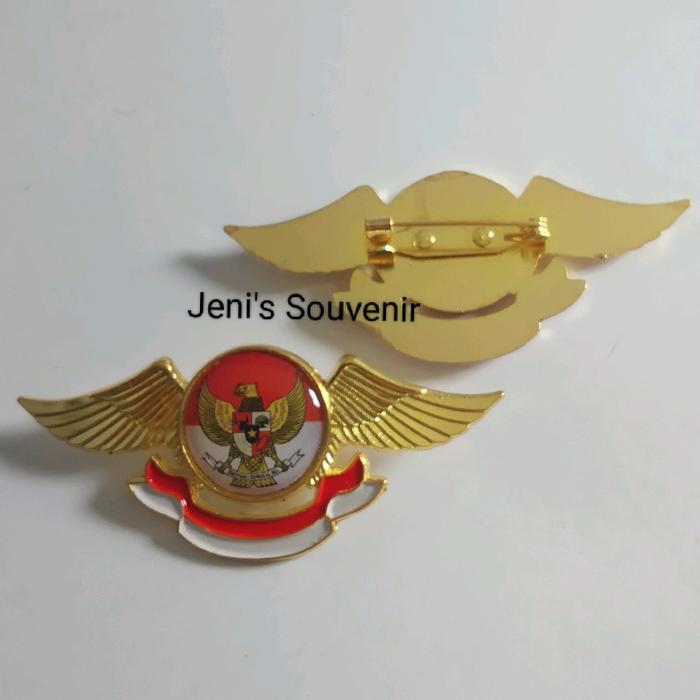 PIN GARUDA MERAH PUTIH MODEL WING - BROS GARUDA - LENCANA GARUDA Clips
