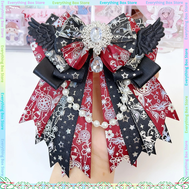 Angel Wings Double Layer Butterfly Knot Pin Handmade DIY Itabag Pendant Supporting Fan Ribbon Itabag