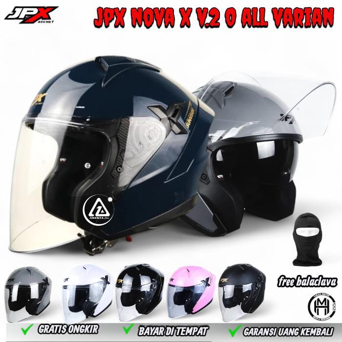 HELM JPX NOVA X v2.0 HELEM HALF FACE DOUBLE VISOR Motorcycle