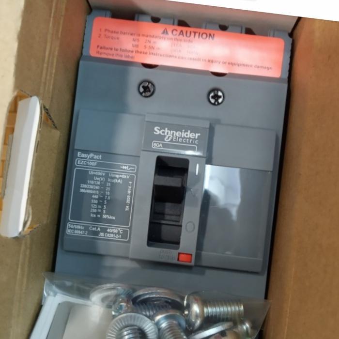 Mccb Ezc100F 3P 10Ka 380/415Vac Schneider 15 S/D 100A