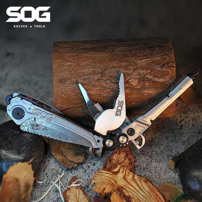 SOG MULTIFUNCTIONAL RC1001 SPORT OUTDOOR FOLDING KNIFE COMBINATION EDC TOOL TACTICAL SURVIVAL