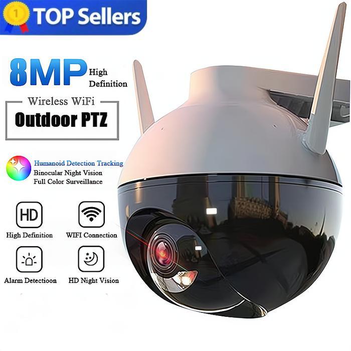 cctv outdoor PTZ jarak jauh lewat hp wifi 360 derajat / smart cctv ip camera cctv tanpa kabel tanpa