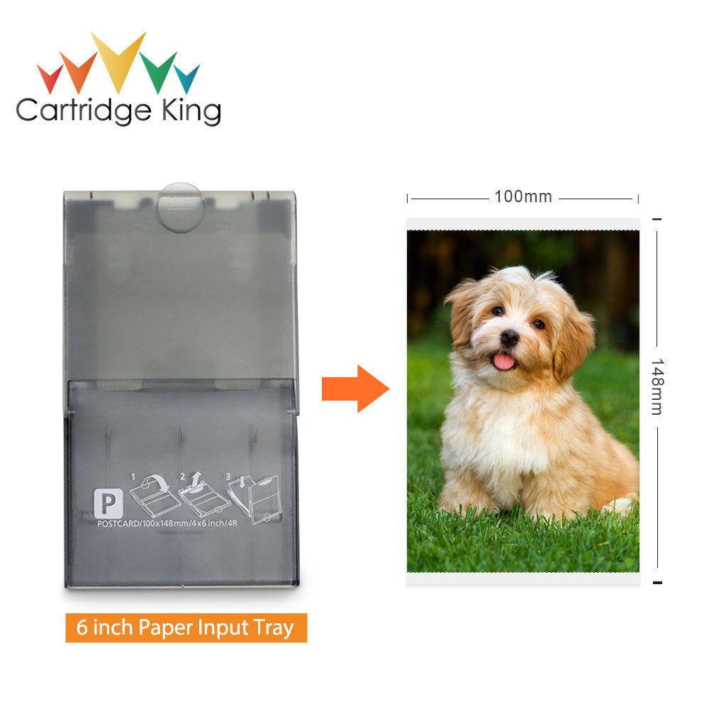 PCP-CP400 6 Inch Paper Input P Tray KP108IN Compatible For Canon Selphy CP1500 CP1300 CP1200 CP1000
