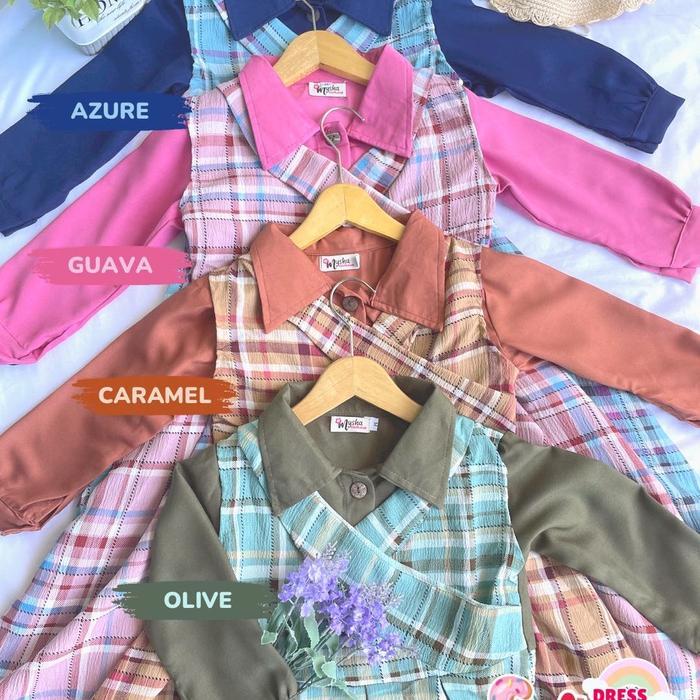 DRESS ANAK MUSLIM GAMIS ANAK SAFIYYA DRESS BY MYSHA KIDS MUSLIMAH KERAH KOTAK