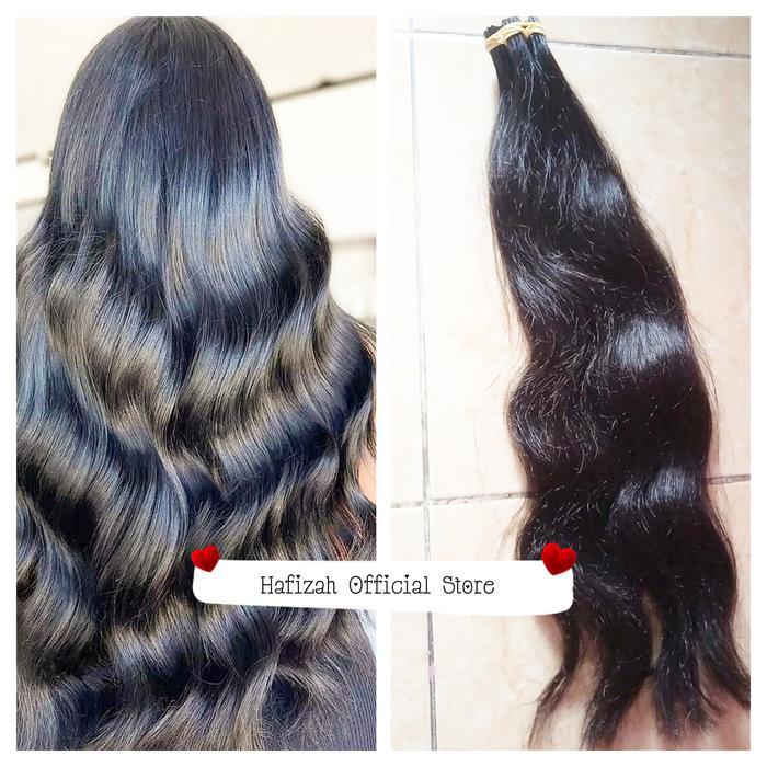 hair extension rambut asli PREMIUM 60CM
