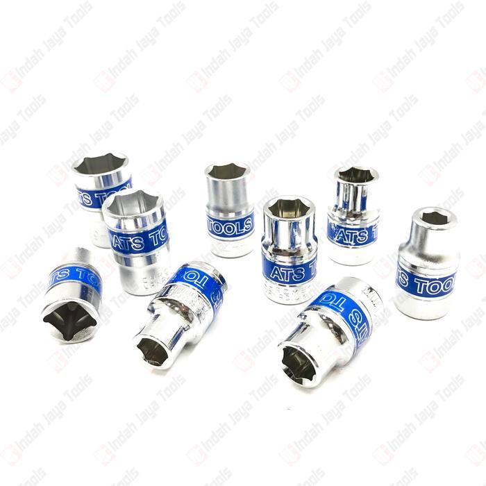 "New" ATS Mata Sok 1/2 inch 6 PT 8 9 10 11 12 mm - Kunci Sock Shock Socket