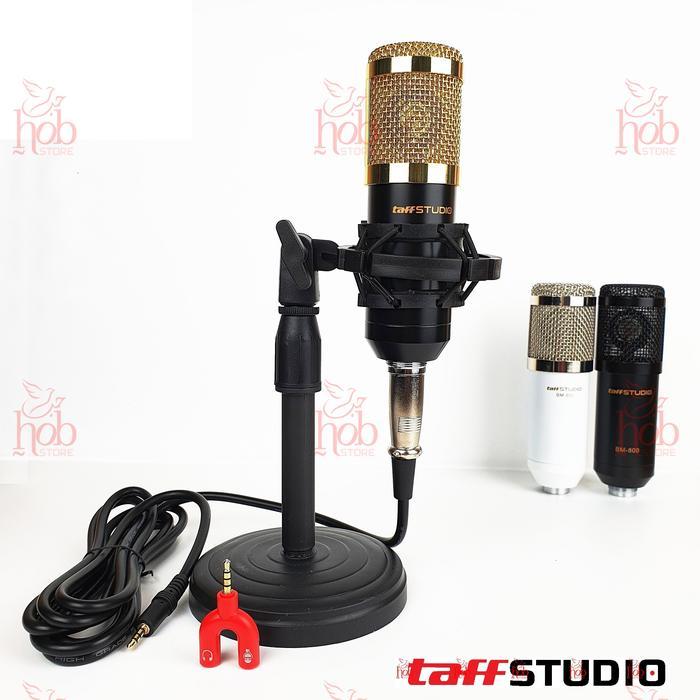 TAFFSTUDIO BM800 CONDENSER BM 800 MIKROFON MICROPHONE STAND MIC MEJA