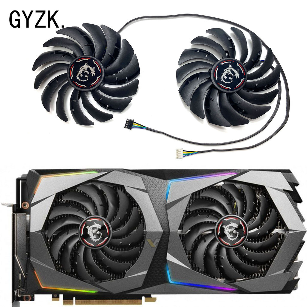 New For MSI GeForce RTX2070 2070SUPER 8GB GAMING X dragon Graphics Card Replacement Fan PLD10010S12H
