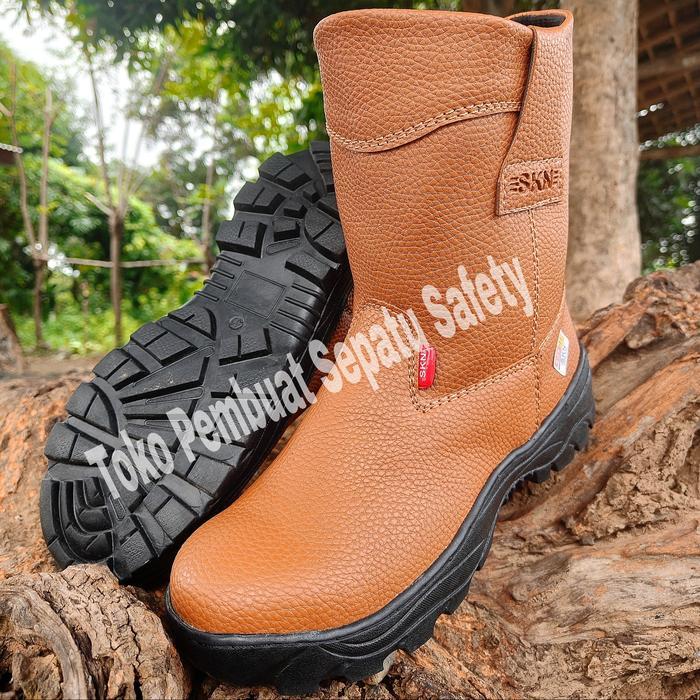 "New" Sepatu Safety Septi Ujung Besi Keselamatan Kerja Pria Wanita King Skn Joger Shoes Sepatu