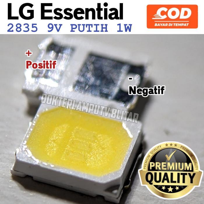 "New" 100PCS LED SMD LG 2835 9V PUTIH
