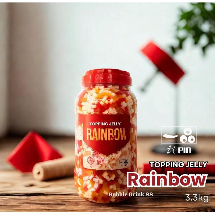 Itpin Qq Rainbow Jelly Premium Rainbow Jelly Itpin Topping Minuman