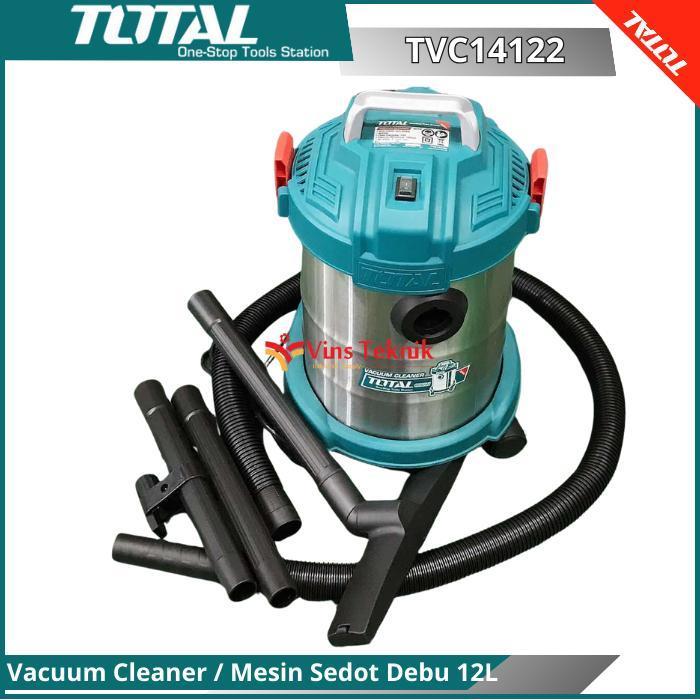 [] TOTAL Wet & Dry Vacuum Cleaner 12L Mesin penyedot debu TOTAL TVC14122
