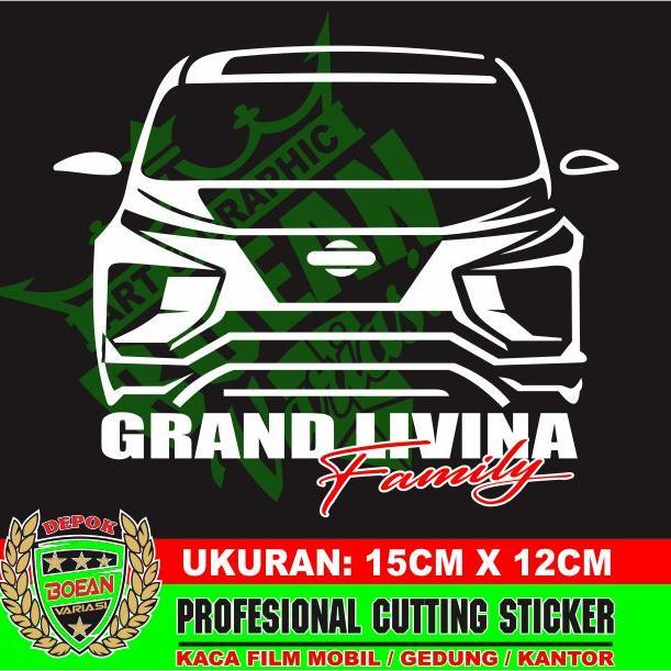 Cutting Sticker Grand Livina Sticker siluet mobil grand livina new