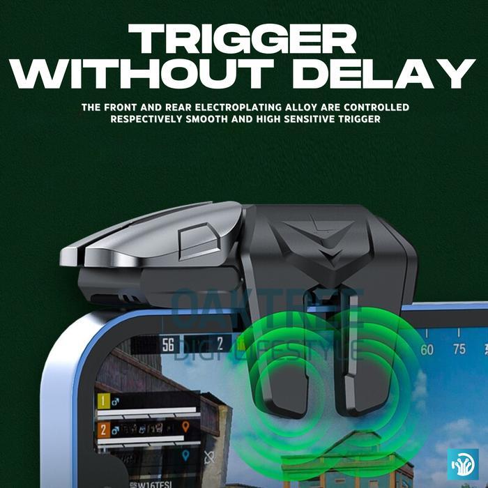 Oaktree G21 Trigger Pubg Ff Fps L1 R1 Gaming Six Finger Trigger Gaming