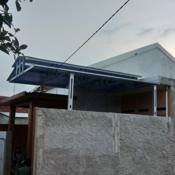 Stok Baru TERAS KANOPI BAJA RINGAN ATAP POLIKARBONAT