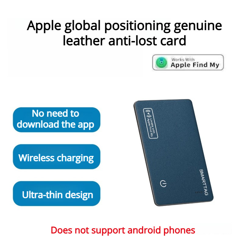 Rechargeable Thin Wallet Location Tracking Card GPS Location Tag Smart Tag Waterproof And
