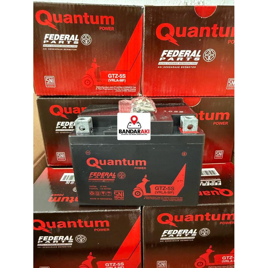 Aki Federal Quantum Gtz5S / Aki 12 Volt Jaminan 100% Original Aki Kering