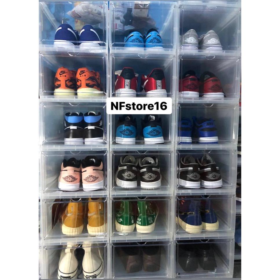 "New" box sepatu transparan / shoes box besar