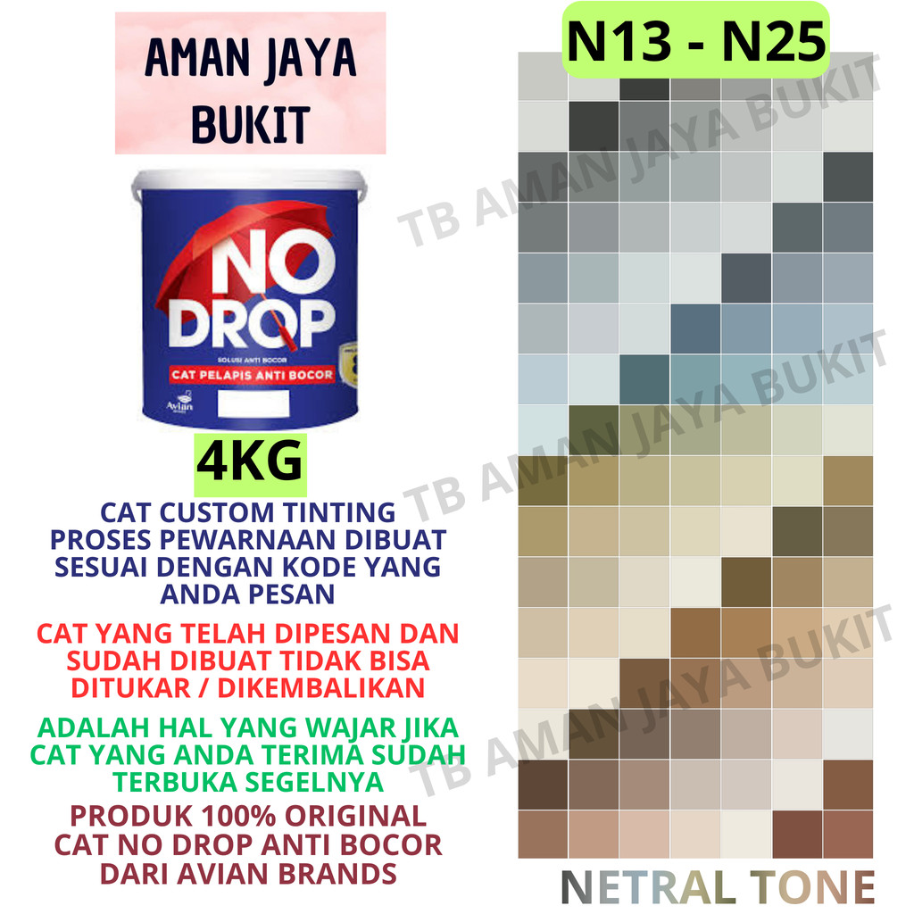 Cat No Drop 4KG Warna NETRAL COKLAT ABU-ABU HIJAU Pakai Mesin TINTING 888 Colour Sensation (PART 2)