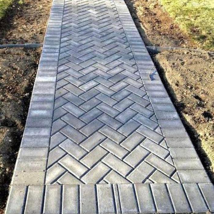 Paving Block Press Mesin Hidrolik Berkualitas Conblock Ukuran 21x10,5cm 44pcs Per Meter Cocok untuk 