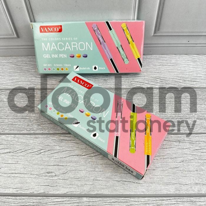 "New" Azka SELUSIN ( 12 PCS ) Pulpen Gel Macaron Vanco 0.5mm