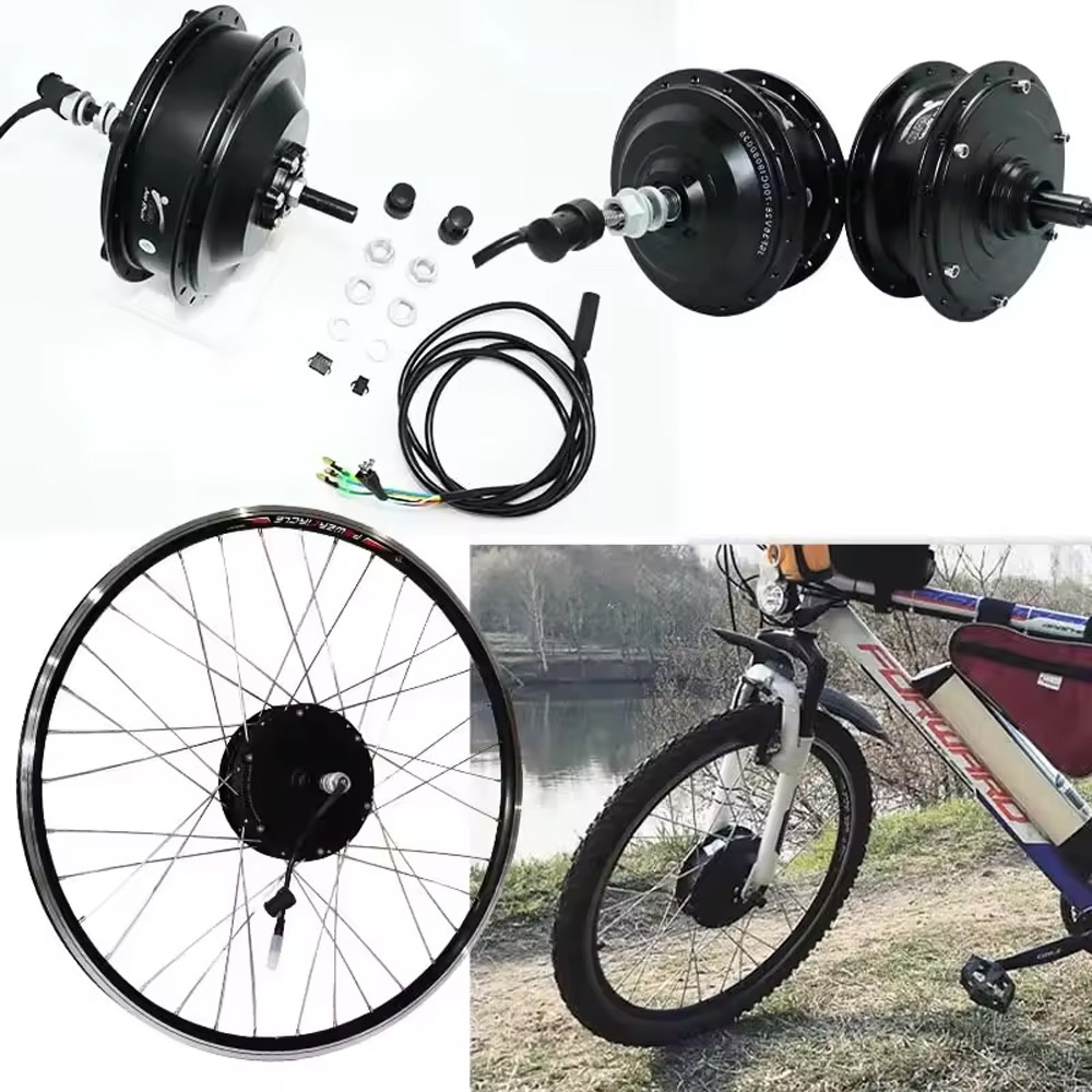 Electric Bike Hub Motor 36V 48V 250W 350W 500W 2000W 20 24 26 27.5 28 29 Inch 700C Front Rear for