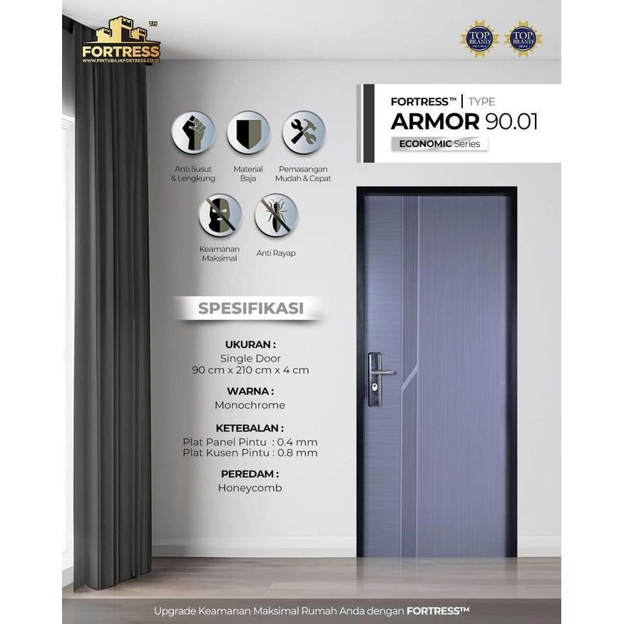 Fortress Armor Pintu Baja 90x210 Pintu Rumah - 90.01