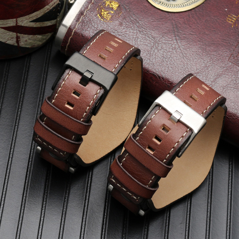 High Quality Vintage Bracelet Retro for Fossil JR1157 Brown Black Watchband Men Watch accessories