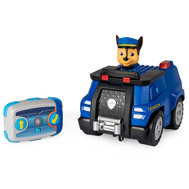 Official Paw Patrol Remote Control Car - Wireless RC Police Vehicle Toy Set with Marshall&Chase,