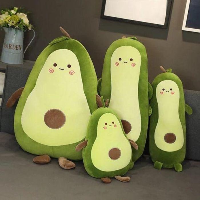 Miniso Toys - Mainan Boneka Bantal Dan Guling Buah Alpukat Jumbo Avocado Plush Toy Doll Sleeping