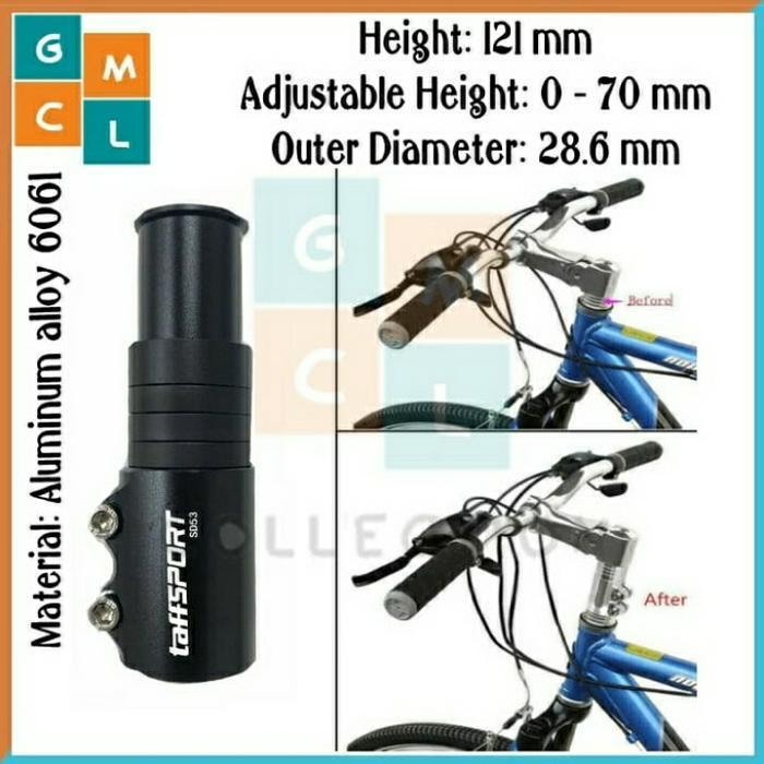 Polisport United - Fork Extender Sepeda Aluminium - Peninggi Stang Sepeda
